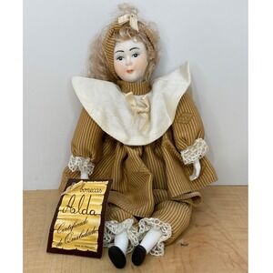 Alda Porcelain Doll Limited Edition Portuguese Artist Certificate Authenticity